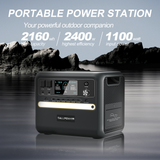 TALLPOWER High Capacity 2400W Solar Generator Portable Power Station