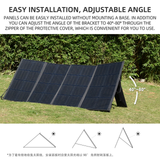 400w Foldable Solar Panel Portable Power Station Solar Panels Solar Black For Camping Electricity