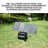 400w Foldable Solar Panel Portable Power Station Solar Panels Solar Black For Camping Electricity